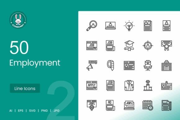 50 Employment Line Icons: A Complete Visual Toolkit for Hiring