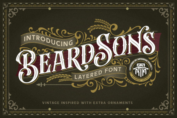 Beardsons: Crafting Timeless Character with a Vintage Blackletter Font