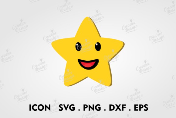 Bring Joy to Your Designs with the Laughing Yellow Star Emoticon