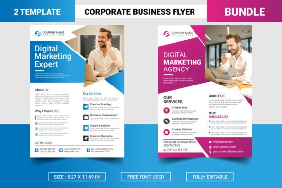 Corporate Business Flyer Template Bundle: Your Design Shortcut