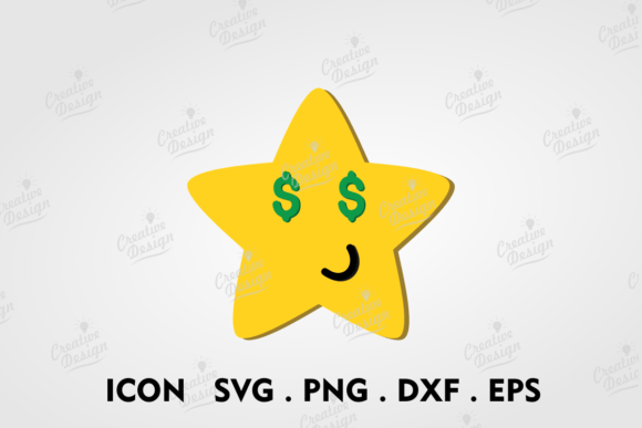 Dollar Eyes Yellow Star Emoji: A Playful Icon for Creative Brands