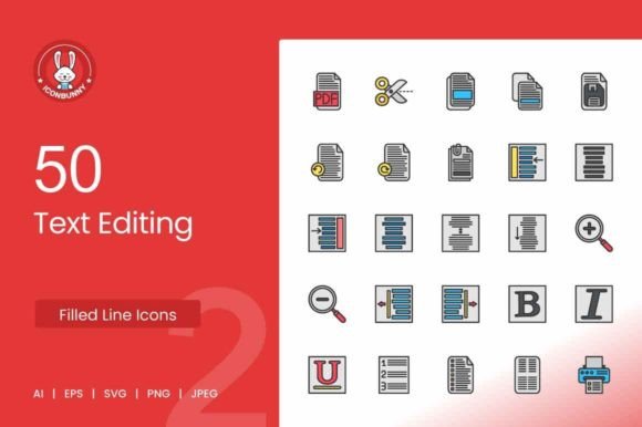 Mastering Text Editing Filled Line Icons: A Designer's Toolkit