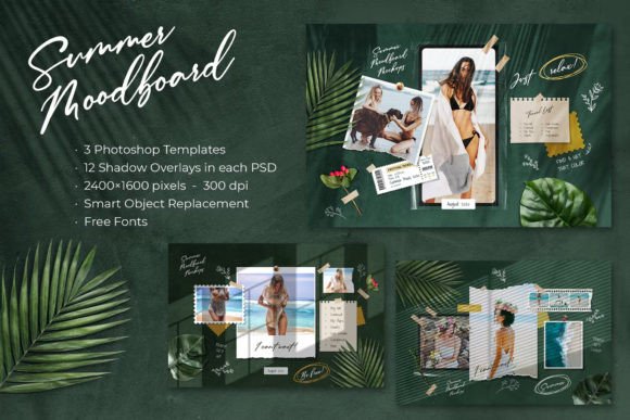 Summer Moodboard - 3 Templates: Your Design Shortcut