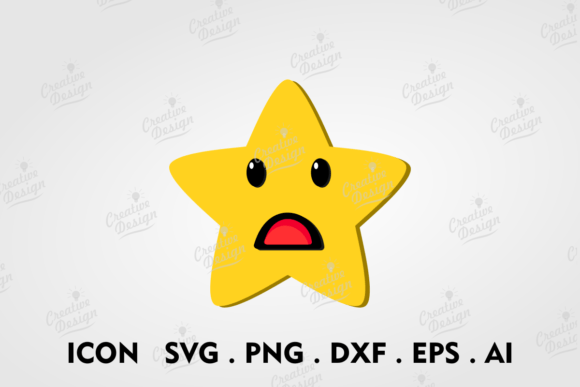 Unlock Creative Energy with the Shocked Yellow Star Emoticon