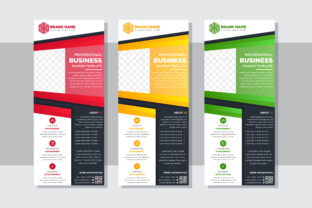 Vertical Abstract Banner Red, Green: A Modern Design Asset